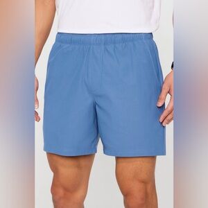 NWT Fabletics The Don Pull-On Short 6in Classic Indigo L Y36